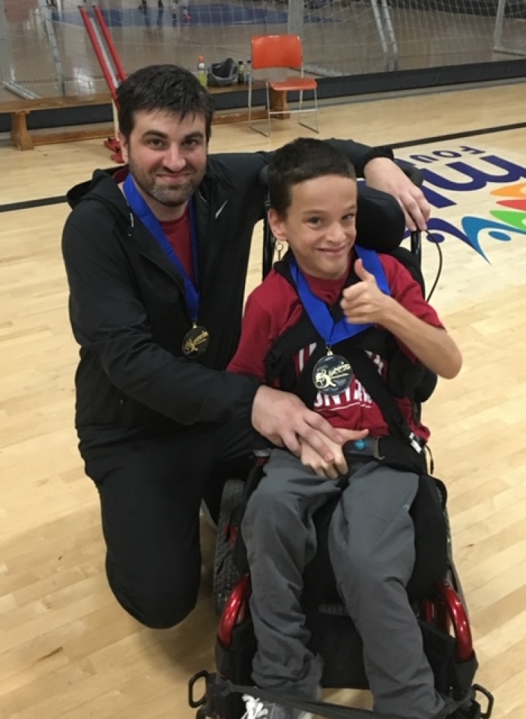 A young boccia player from Canada using our X-clusive boccia ramp rolls and wins one medal after another